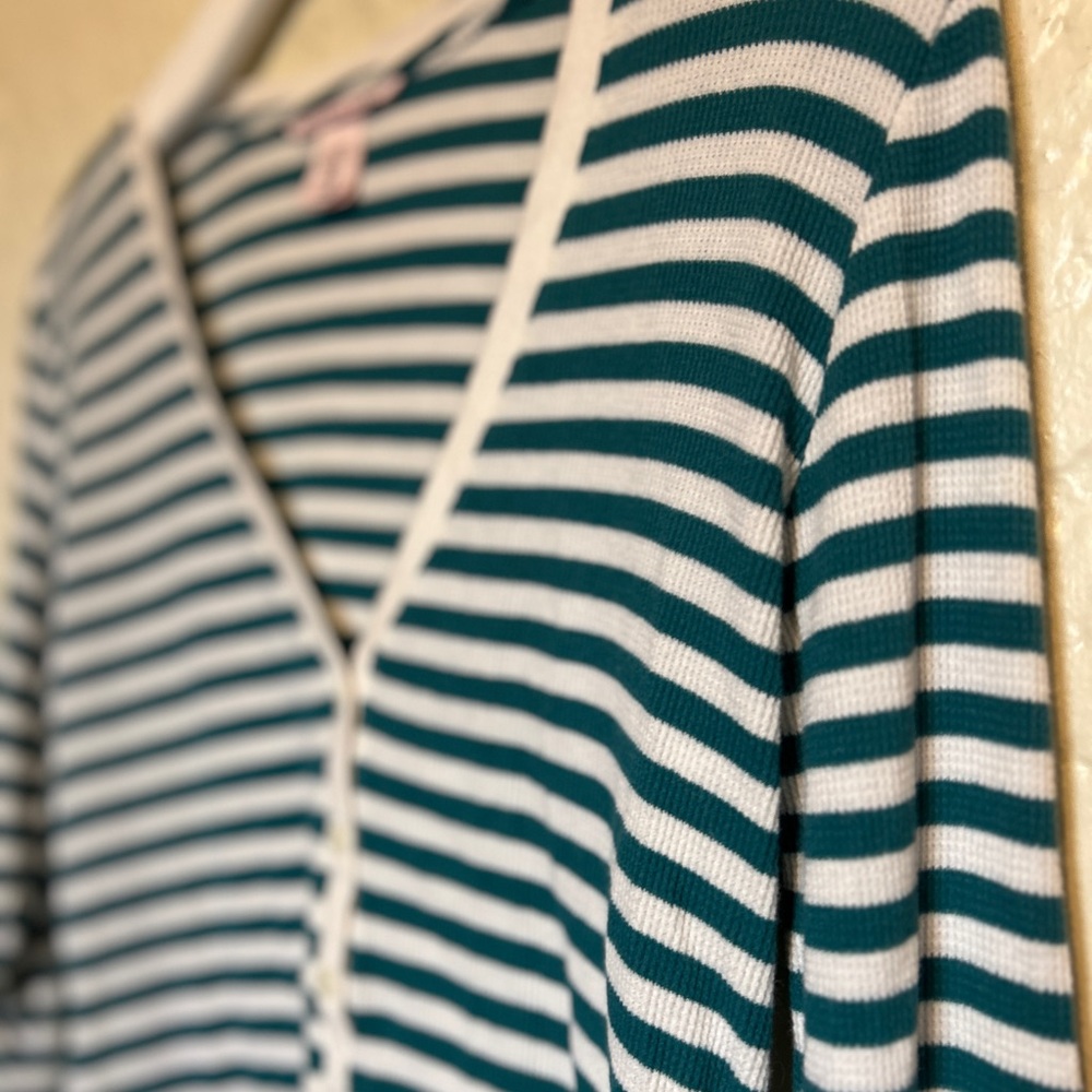 Victoria's‎ Secret Striped Teal and White Top size small - Picture 3 of 7